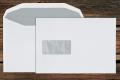 [12450] Kuvertierhüllen mit Fenster B5 176x250 mm Nassklebend Weiß 80 g/qm